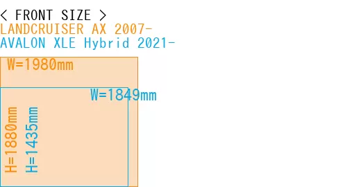 #LANDCRUISER AX 2007- + AVALON XLE Hybrid 2021-
